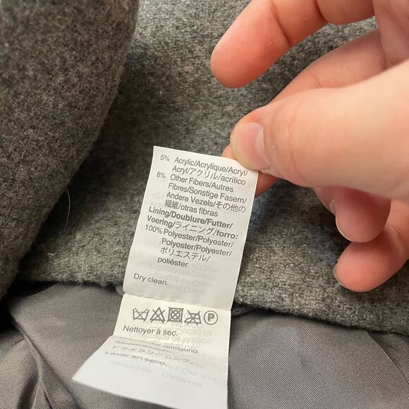 J.Crew‎ Mercantile Gray Wool City Coat NWT Size 2 - Picture 13 of 13